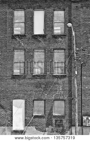 Urban Automotive Blight - Abandoned Automotive Factory - Worn Broken and Forgotten IV