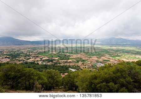 Lasithi plateau on the island of Crete in Greece.