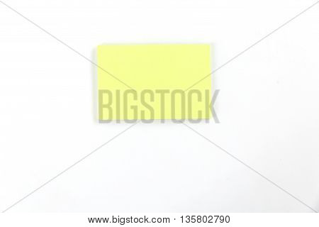 Sticky Notepad On White Background