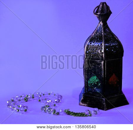 Arabic Traditional Lantern aith Sibha for Ramadan