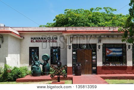 VARADERO, CUBA - JUNE 03, 2015: Museum from the rum sort Havanna Club in Varadero