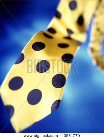 Polka Dot gele Tie