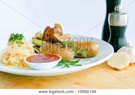 Grilované klobásy