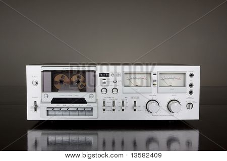 Vintage Stereo Cassette Deck cassetta registratore