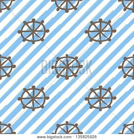 Helm Hand Drawn Frock Style Background Seamless Pattern Vector
