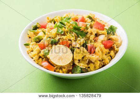 Spicy scrambled eggs or egg bhurji or anda bhurji