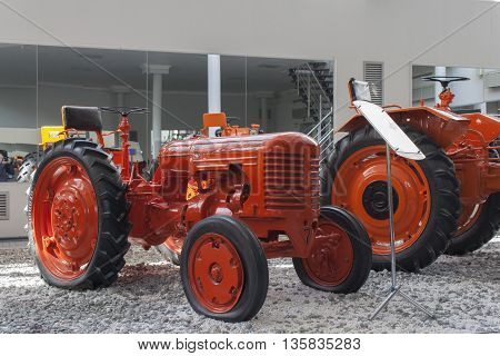Tractor "dt-20" In The Museum Htz Tractors. City Cheboksary, Chuvash Republic, Russia. 06/