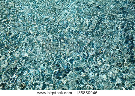 Water ripples at a pool textured background