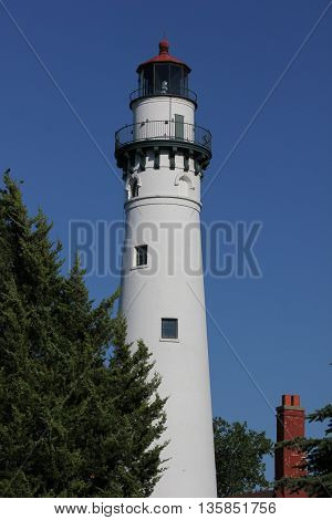 Windpoint Lighthouse in the Racine, Wisconsin area