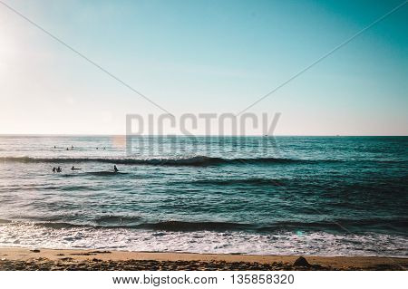 Waves At Sunset Cliffs Beach, San Diego, California
