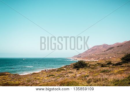 Oceanview From California Coast, United States