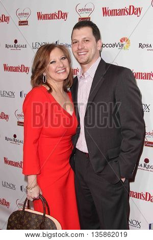 NEW YORK-FEB 10, 2015: TV personalities Caroline Manzo (L) and son Albie Manzo attend the 12th Annual Woman's Day Red Dress Awards at Jazz at Lincoln Center on February 10, 2015 in New York City.