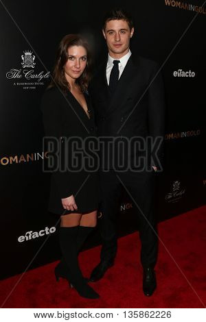 NEW YORK-MAR 30: Actor Max Irons (R) and guest attend the 