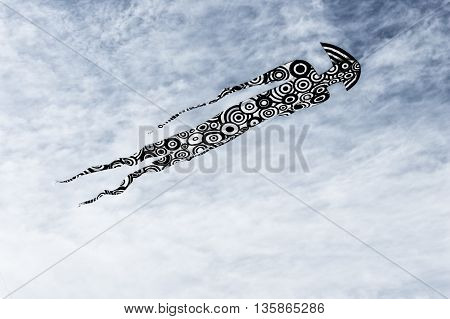 Cervia, Italy - April 30, 2016: Kite flying during a festival