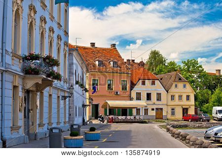 Town of Karlovac street view central Croatia