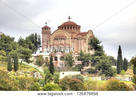 A majestic cathedral of Saint Paul is in city Saloniki