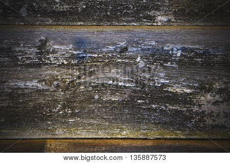 The surface of the old wooden planks