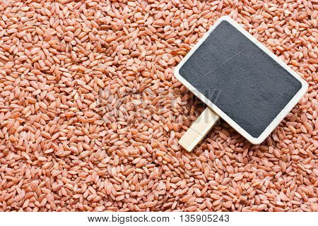 Red rice devzira background blank space for text