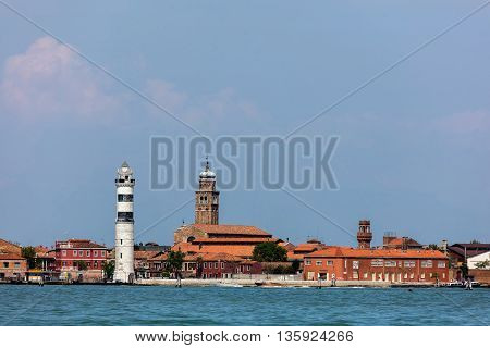 Faro Di Murano Lighthouse And Murano Island