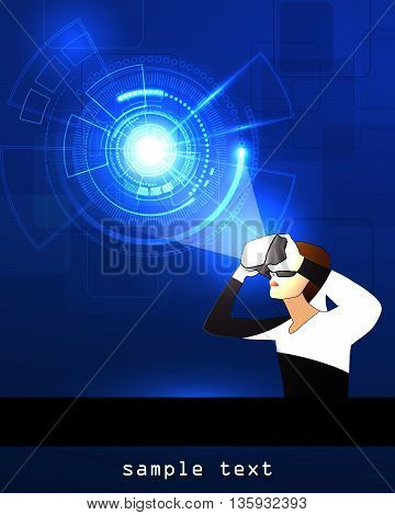 Glasses With The Virtual Reality