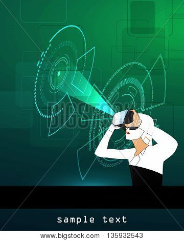 Glasses With The Virtual Reality