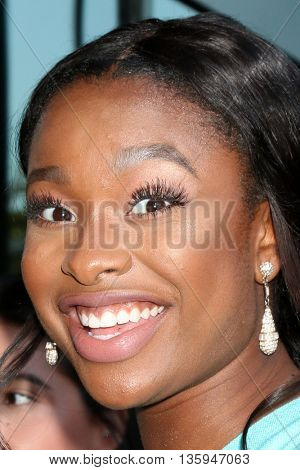 LOS ANGELES - JUN 23:  Coco Jones at the 100th DCOM Adventures In Babysitting LA Premiere Screening at the Directors Guild of America on June 23, 2016 in Los Angeles, CA