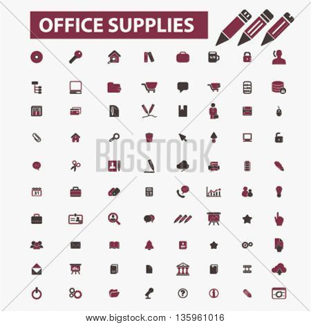 office supplies icons