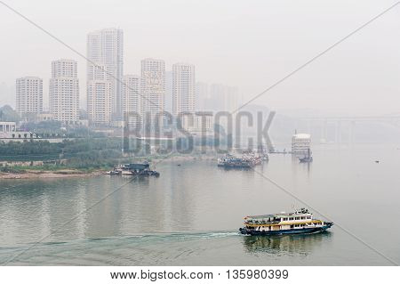 View Of City From Shibaozhai Fortress
