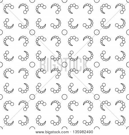 Bubbles chaotic seamless pattern. Fashion graphic background design. Modern stylish abstract texture. Monochrome template for prints textiles wrapping wallpaper website Stock VECTOR illustration