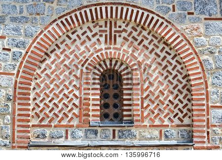 Detail of the orthodox church Plaosnik in Ohrid