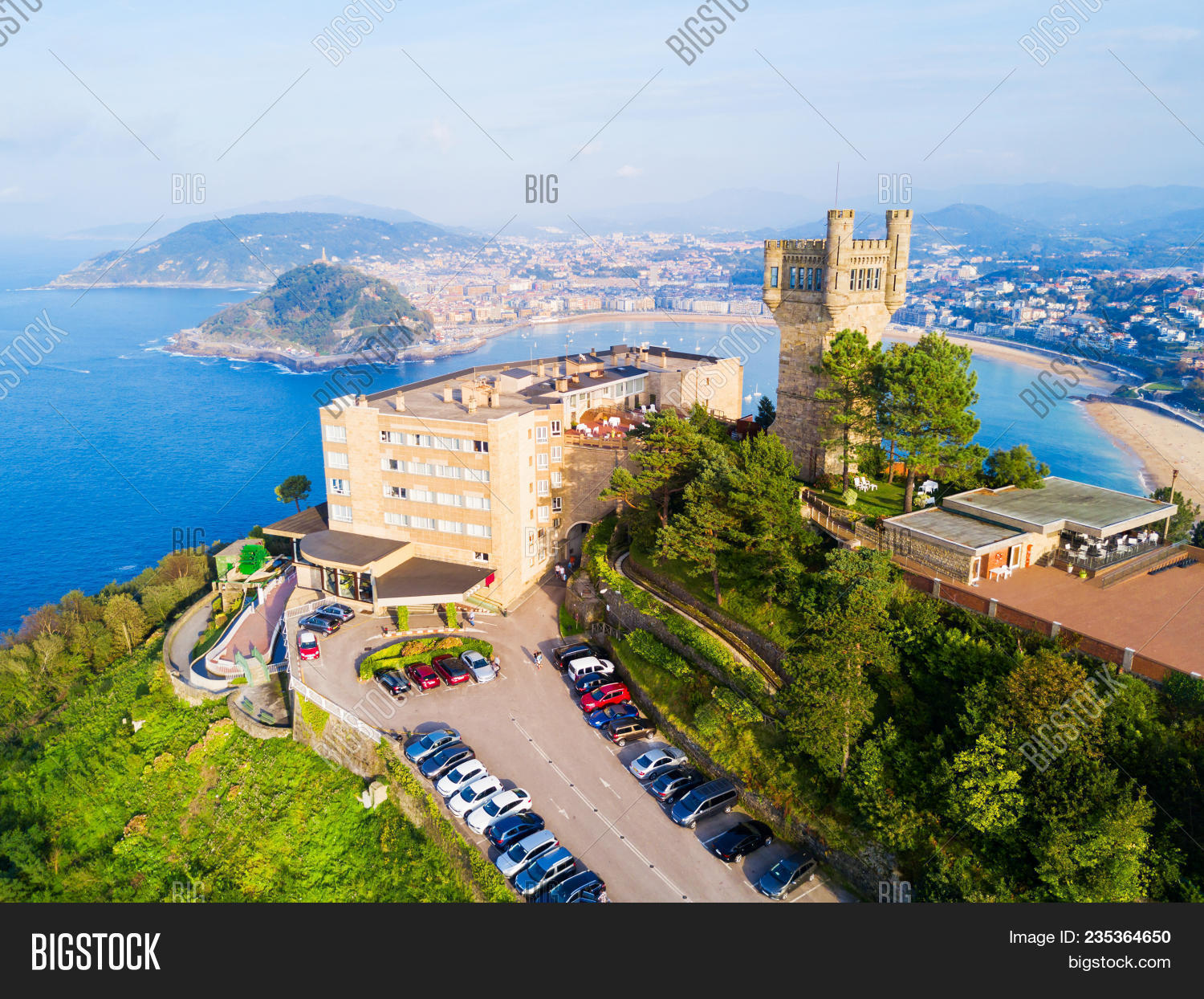 Monte Igueldo Tower Image Photo Free Trial Bigstock