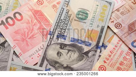USD and HKD paper banknote