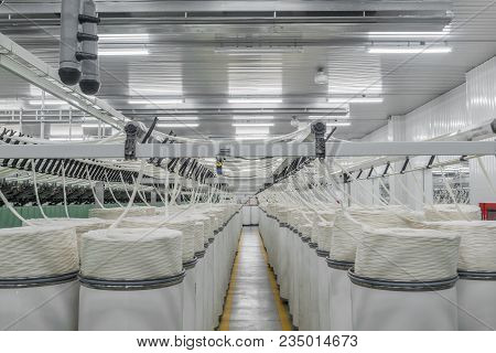 Production Of Threads In A Textile Factory