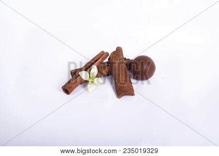Cinnamon, Tea Moody, Tasty, Hot, Flower. White, Chocolate,