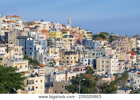 View Of The Ein Mahil - Arab Village Near Nazareth, Lower Galilee, Israel