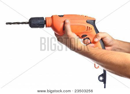 Mano con un trapano