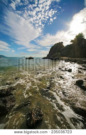 View Of Beach Of Kontogialos, Pelekas, Corfu, Greece
