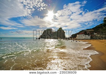 View Of Beach Of Kontogialos, Pelekas, Corfu, Greece