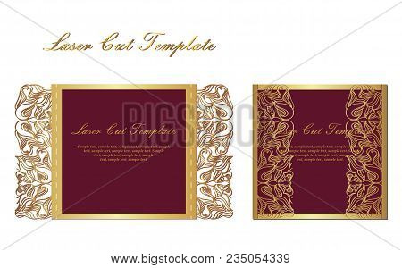 Flyer Holiday Card, Frame For Congratulations On Your Wedding, Valentine S Day, Birthday, Invitation
