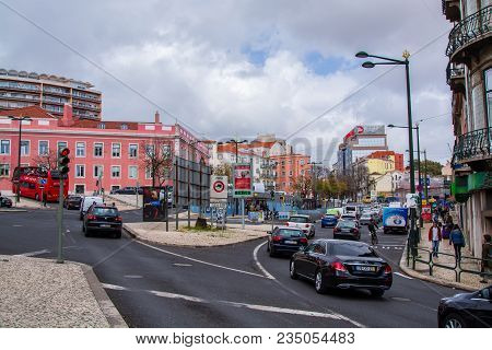 Lisbon Portugal. 04 April 2018. Rato Square In Lisbon.lisbon, Portugal. Photography By Ricardo Rocha