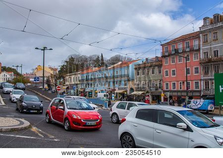 Lisbon Portugal. 04 April 2018. Rato Square In Lisbon.lisbon, Portugal. Photography By Ricardo Rocha