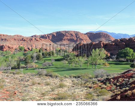 Views From The Red Saint George Sandstone Quarry Trail Or Temple Quarry Trail Nestled In The Hills J