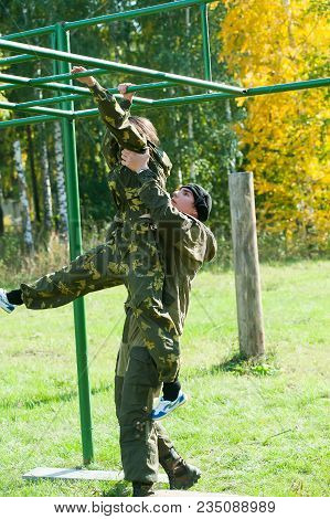 Tyumen, Russia - September 22, 2012: Avanpost Training Center On Preparation Of School Students For 