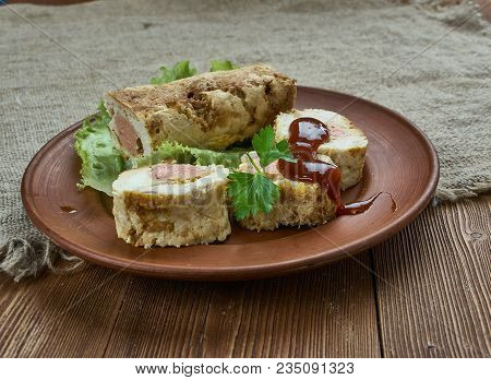Embutido - Meatloaf Prepared Filipino Style , Close Up