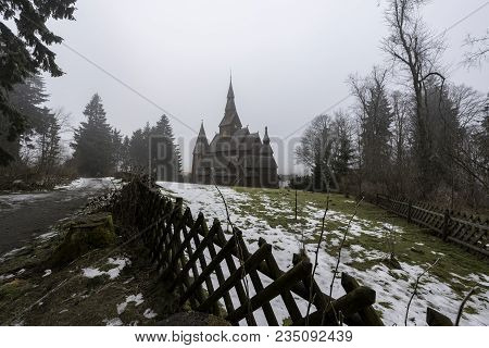 The Gustav Adolf Stabkirche In Harz National Park