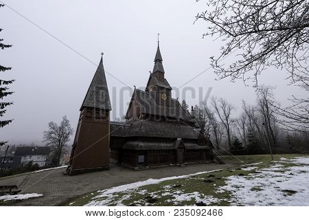 The Gustav Adolf Stabkirche In Harz National Park