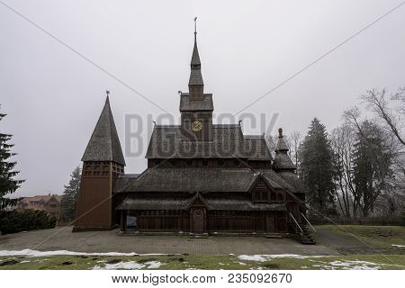 The Gustav Adolf Stabkirche In Harz National Park