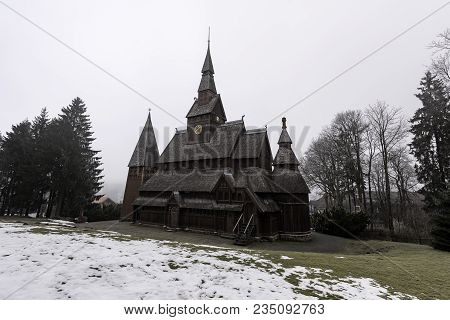 The Gustav Adolf Stabkirche In Harz National Park