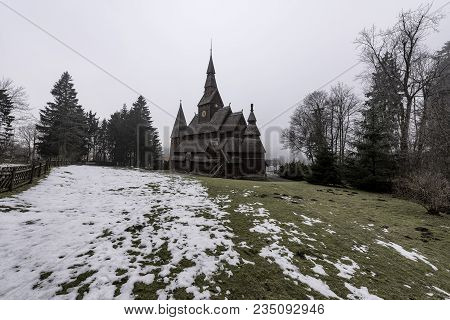 The Gustav Adolf Stabkirche In Harz National Park