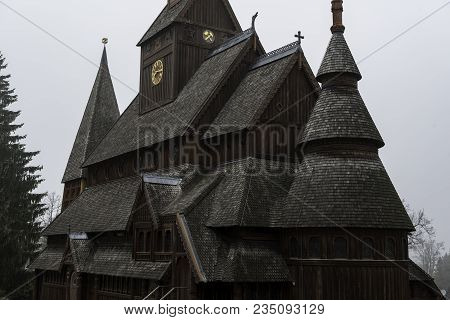 The Gustav Adolf Stabkirche In Harz National Park